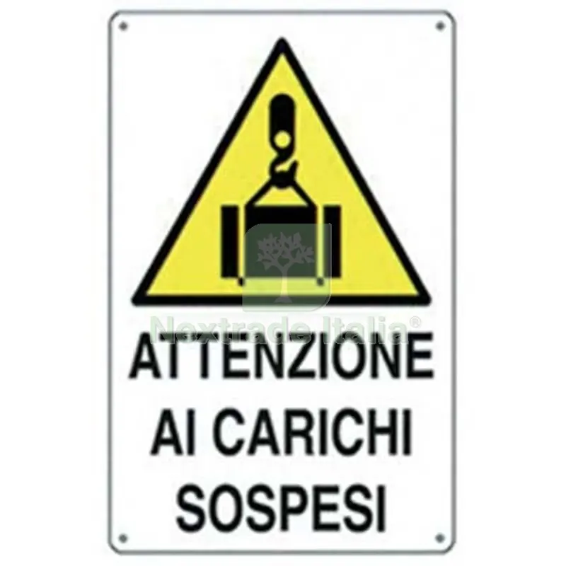 10PZ Targa Segnaletica Carichi Sospesi PP CM 40X60 — Cartelli e segnaletica — rif. FERX.VIR1860863