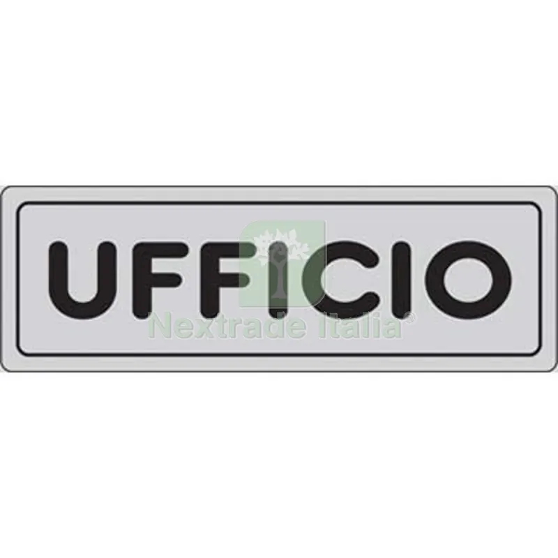 10PZ TARGA SEGNALETICA ADESIVA UFFICIO VINILE CM 15X5 — Segnaletica e cartelli cantiere — rif. FERX.VIR1860906