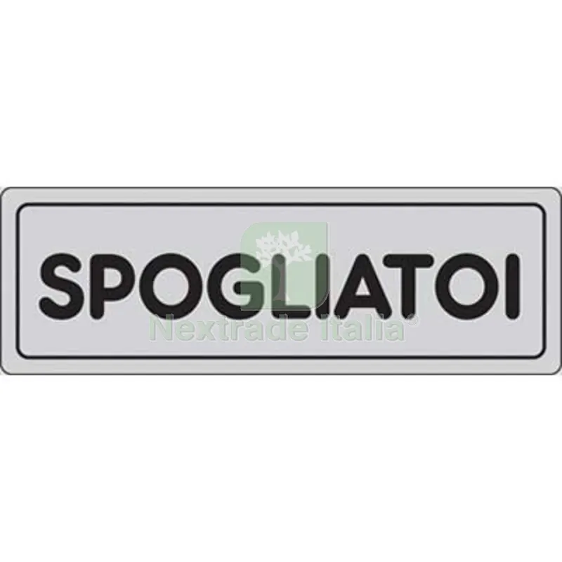10PZ TARGA SEGNALETICA ADESIVA SPOGLIATOI VINILE CM 15X5 — Segnaletica e cartelli cantiere — rif. FERX.VIR1860923 10PZ TARGA SEGNALETICA ADESIVA SPOGLIATOI VINILE CM 15X5 — Segnaletica e cartelli cantiere — rif. FERX.VIR1860923