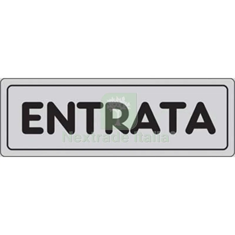 10PZ Targa Segnaletica Adesiva Entrata Vinile CM 15X5 — Segnaletica e cartelli cantiere — rif. FERX.VIR1860931