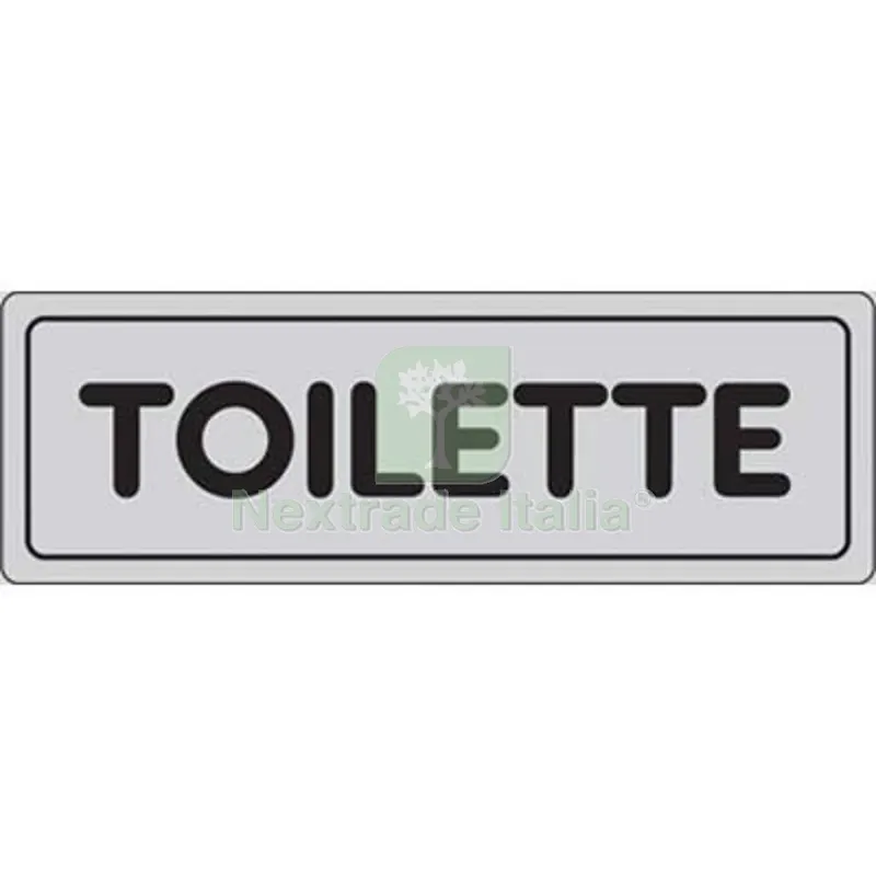 10PZ Targa Segnaletica Adesiva Toilette Vinile CM 15X5 — Segnaletica e cartelli cantiere — rif. FERX.VIR1860935