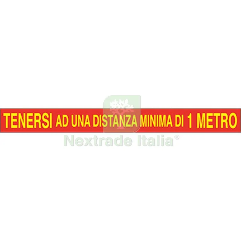 Targa Segnaletica Covid Adesiva Tenersi a Distanza Vinile CM 100X7 — Utensili e segnaletica — rif. FERX.VIR1860940 Targa Segnaletica Covid Adesiva Tenersi a Distanza Vinile CM 100X7 — Utensili e segnaletica — rif. FERX.VIR1860940
