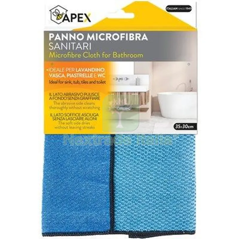 12PZ PANNO MICROFIBRA SANITARI APEX CM 35X30 — Guanti da lavoro — rif. FERX.VIR2109308 12PZ PANNO MICROFIBRA SANITARI APEX CM 35X30 — Guanti da lavoro — rif. FERX.VIR2109308