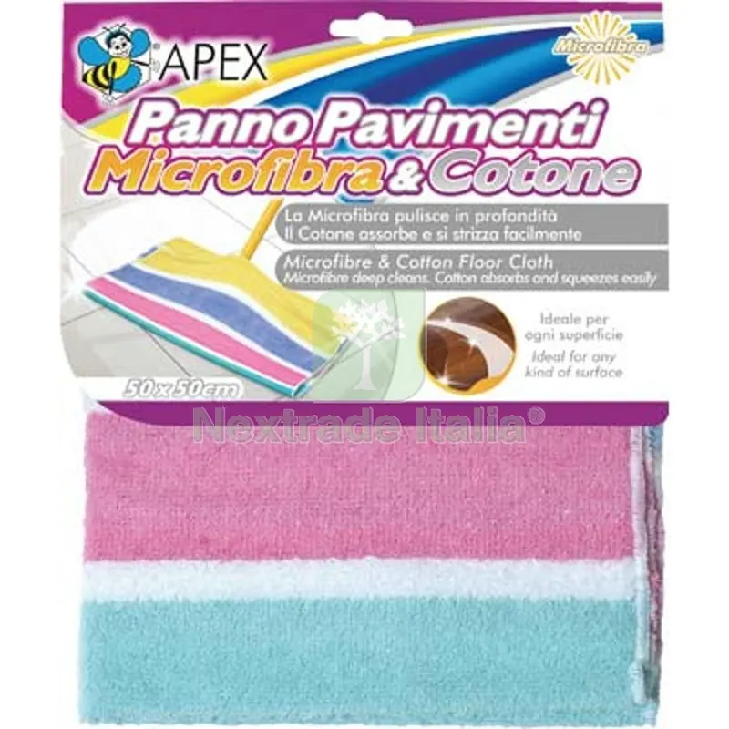 15PZ Strofinaccio Pavimento Cotone + Microfibra Apex CM 50X50 — Tessili e biancheria casa — rif. FERX.VIR2109505