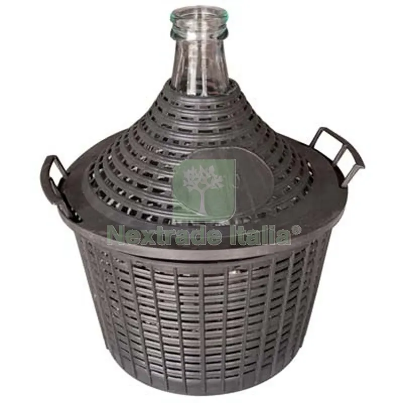 Damigiana Bocca Stretta Vestita Vetro/PLT LT 5 Ø Mm 45 — Attrezzi da giardino — rif. FERX.VIR2132205 Damigiana Bocca Stretta Vestita Vetro/PLT LT 5 Ø Mm 45 — Attrezzi da giardino — rif. FERX.VIR2132205