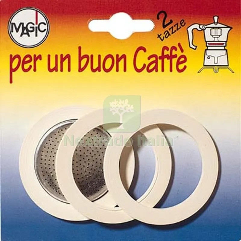 12CF Guarnizione + Filtro Moka Tazze 2 CF=PZ 3+1 Filtro — Guarnizioni e tenute — rif. FERX.VIR2140832 12CF Guarnizione + Filtro Moka Tazze 2 CF=PZ 3+1 Filtro — Guarnizioni e tenute — rif. FERX.VIR2140832
