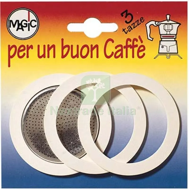 12CF Guarnizione + Filtro Moka Tazze 3 CF=PZ 3+1 Filtro — Guarnizioni e tenute — rif. FERX.VIR2140833