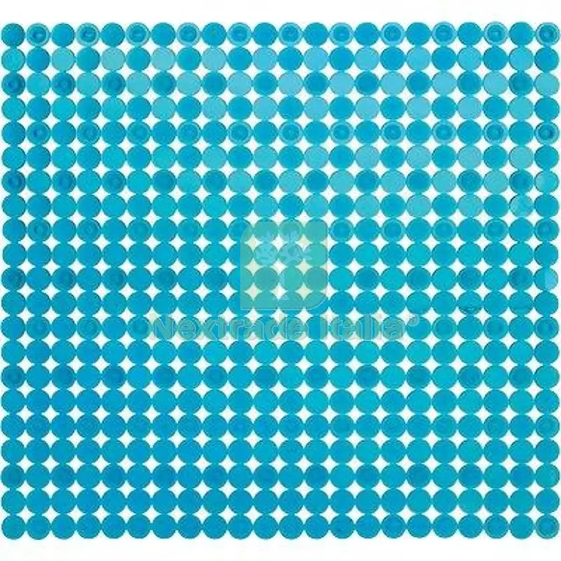 2PZ Tappeto Doccia Antiscivolo Rondò COLORATA+VENTOSE CM 52X52 CM 54x54 — Casalinghi e organizzazione — rif. FERX.VIR2150027