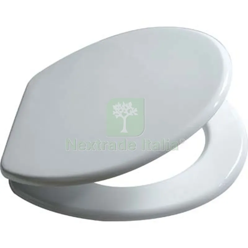 5PZ SEDILE WC DOMUS MDF BIANCO CM 47,5x37,5 — Sanitari e ceramiche — rif. FERX.VIR2150328 5PZ SEDILE WC DOMUS MDF BIANCO CM 47,5x37,5 — Sanitari e ceramiche — rif. FERX.VIR2150328
