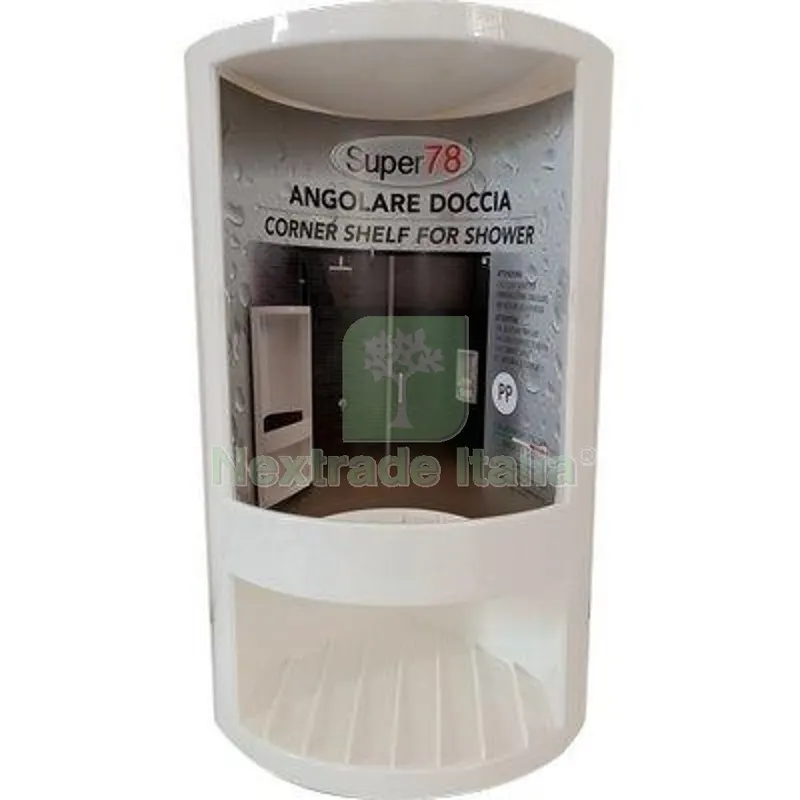 2PZ Portasapone Angolare Moplen Bianco CM 14X14 H=CM 33.5 CM 14x14x33,5 — Accessori bagno — rif. FERX.VIR2150395 2PZ Portasapone Angolare Moplen Bianco CM 14X14 H=CM 33.5 CM 14x14x33,5 — Accessori bagno — rif. FERX.VIR2150395