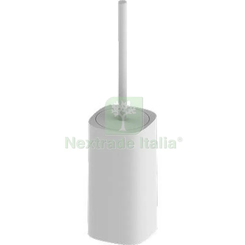 2PZ Portascopino Giotto Saniplast Moplen Bianco CM 13X42 CM 11x11x42 — Accessori bagno — rif. FERX.VIR2151029 2PZ Portascopino Giotto Saniplast Moplen Bianco CM 13X42 CM 11x11x42 — Accessori bagno — rif. FERX.VIR2151029