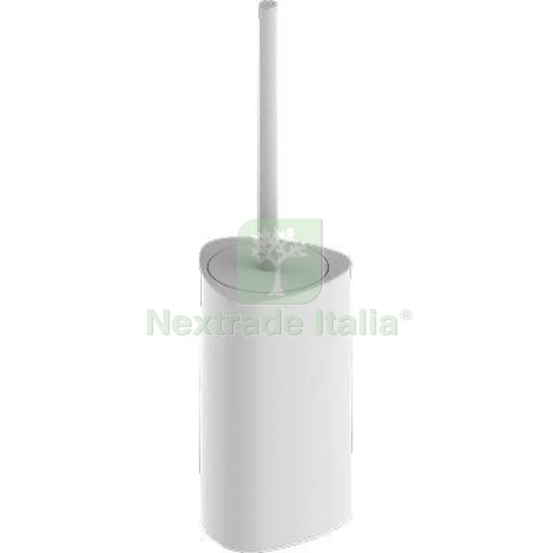 2PZ Portascopino Pitagora Saniplast PPL Bianco CM 11X11X42 — Accessori bagno — rif. FERX.VIR2151030