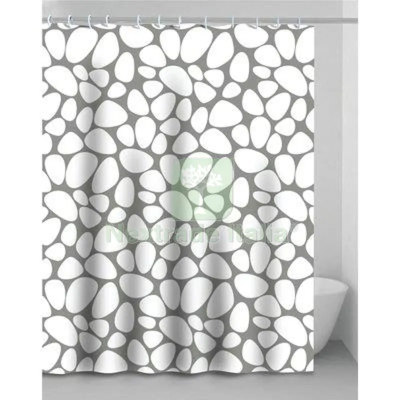 2PZ TENDA DOCCIA STONE IN VINILE + ANELLI CM 120X200 — Tende e zanzariere — rif. FERX.VIR2151089 2PZ TENDA DOCCIA STONE IN VINILE + ANELLI CM 120X200 — Tende e zanzariere — rif. FERX.VIR2151089