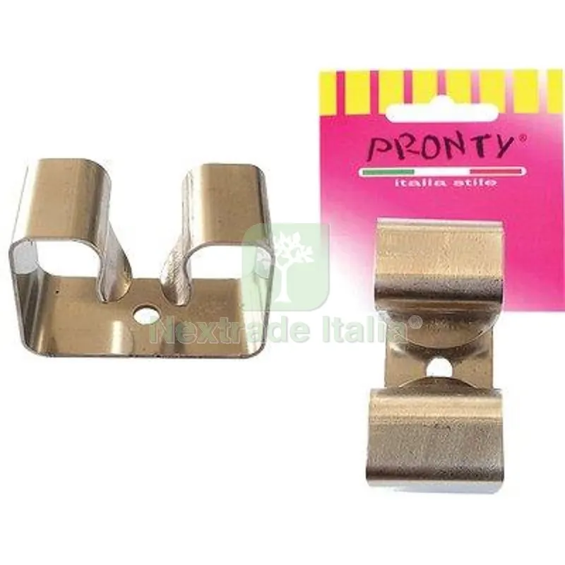 12PZ GANCIO PORTASCOPE PRONTY INOX 1 POSTO POSTI 1 — Ganci, moschettoni e anelli — rif. FERX.VIR2190064 12PZ GANCIO PORTASCOPE PRONTY INOX 1 POSTO POSTI 1 — Ganci, moschettoni e anelli — rif. FERX.VIR2190064