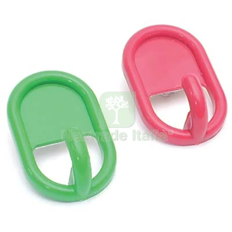 12CF GANCIO ADESIVO PLASTICA PRONTY MIX COLORI CF=PZ 2 — Accessori bagno — rif. FERX.VIR2190091