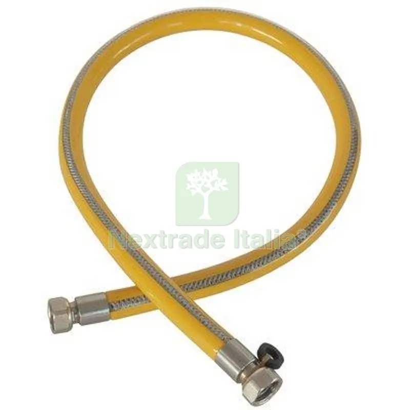 TUBO GAS FLESSIBILE FF INOX/PVC 1/2FF CM 400 DIAMETRO POLLICI 1/2" — Tubi e raccordi — rif. FERX.VIR2233061