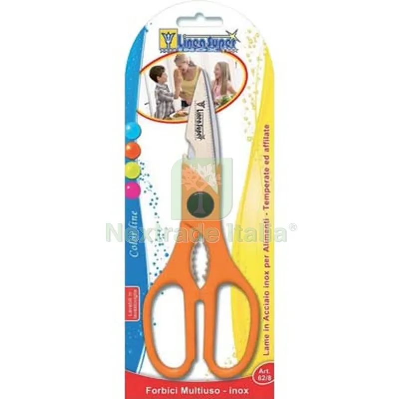 6PZ Forbice Cucina Multiuso Super DE Luca Acciaio/PLT CM 22-8,5" Poll 8,5" — Attrezzi da giardino — rif. FERX.VIR2247808 6PZ Forbice Cucina Multiuso Super DE Luca Acciaio/PLT CM 22-8,5" Poll 8,5" — Attrezzi da giardino — rif. FERX.VIR2247808
