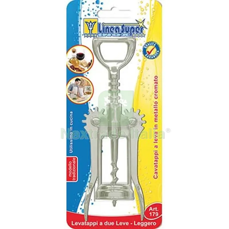 4PZ CAVATAPPI DUE LEVE SUPER DE LUCA METALLO CROMATO — Cucina e coltelleria — rif. FERX.VIR2248021 4PZ CAVATAPPI DUE LEVE SUPER DE LUCA METALLO CROMATO — Cucina e coltelleria — rif. FERX.VIR2248021