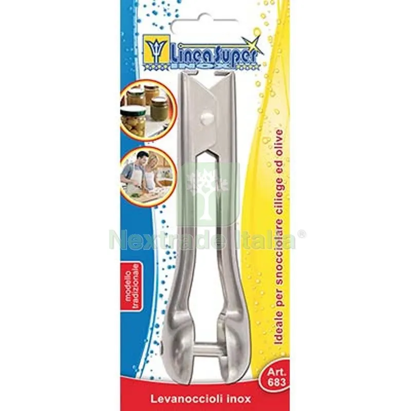 6PZ Snocciolatore Super DE Luca Acciaio Inox — Casalinghi e organizzazione — rif. FERX.VIR2248025 6PZ Snocciolatore Super DE Luca Acciaio Inox — Casalinghi e organizzazione — rif. FERX.VIR2248025