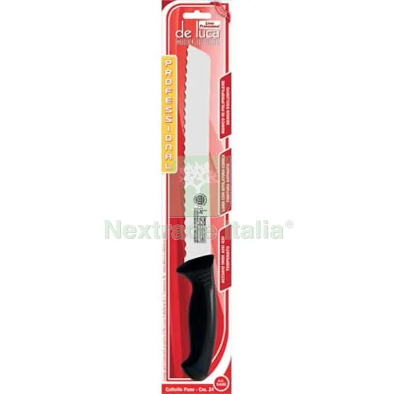 2PZ COLTELLO PANE PROFESSIONAL DE LUCA MANICO PLT/INOX CM 24 S MM 2 — Cucina e coltelleria — rif. FERX.VIR2250211
