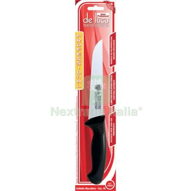 2PZ COLTELLO MACELLAIO PROFESSIONAL DE LUCA MANICO PLT/INOX CM 16 S MM 3 — Cucina e coltelleria — rif. FERX.VIR2250220