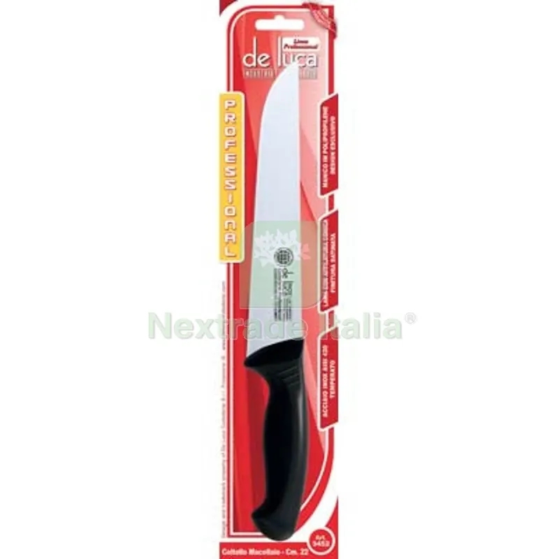 2PZ Coltello Macellaio Professional DE Luca Manico PLT/Inox CM 22 S MM 3 — Cucina e coltelleria — rif. FERX.VIR2250222
