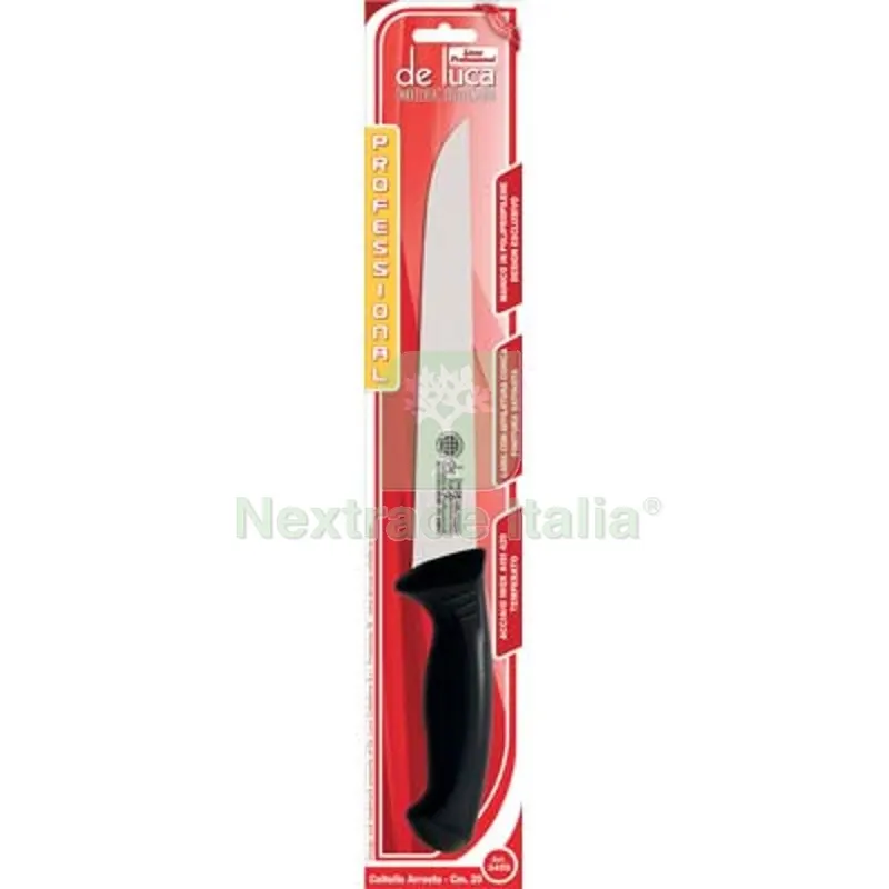 3PZ COLTELLO ARROSTO PROFESSIONAL DE LUCA MANICO PLT/INOX CM 20 S MM 2 — Cucina e coltelleria — rif. FERX.VIR2250232