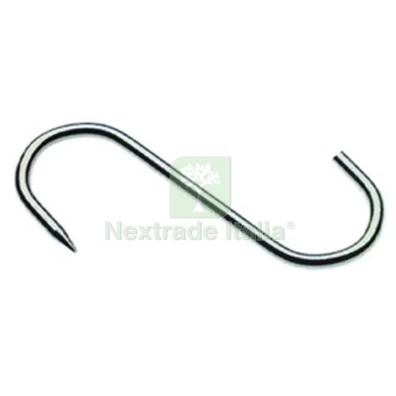 10PZ GANCIO MACELLAIO 1 PUNTA INOX MM 60X3 — Punte, frese e dischi — rif. FERX.VIR2254506
