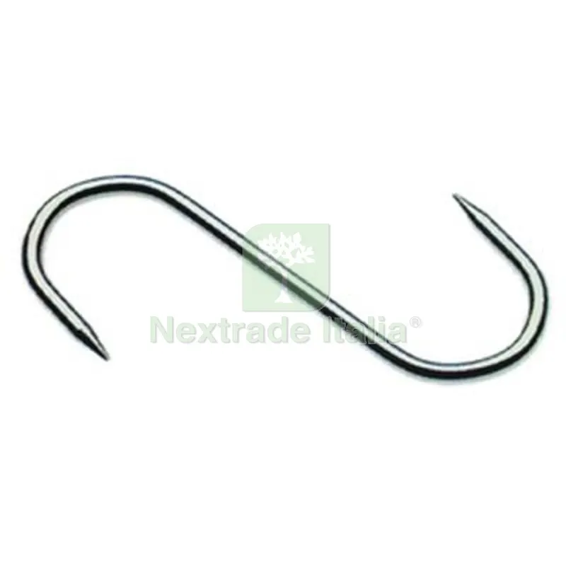 10PZ GANCIO MACELLAIO 2 PUNTE INOX MM 80X4 — Punte, frese e dischi — rif. FERX.VIR2254508 10PZ GANCIO MACELLAIO 2 PUNTE INOX MM 80X4 — Punte, frese e dischi — rif. FERX.VIR2254508