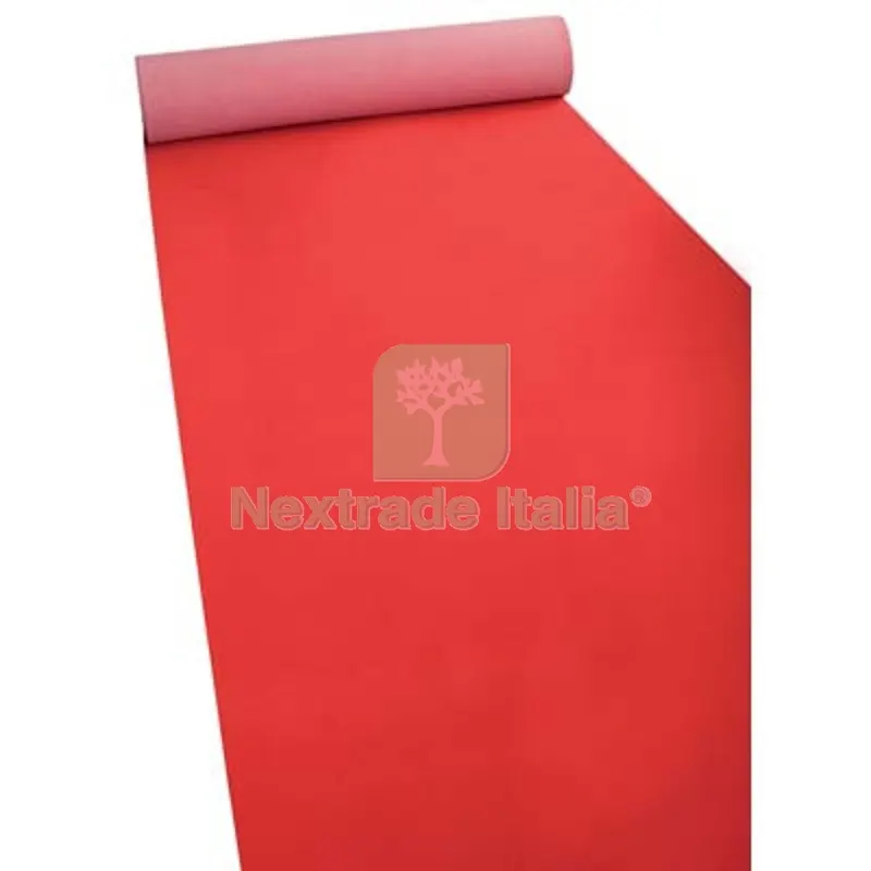 Passatoia Agugliato Elea Lattice/Sintetico Rosso H.CM 100 L.MT 50 Colore Rosso MT 1x50 — Tessili e biancheria casa — rif. FERX.VIR2309950