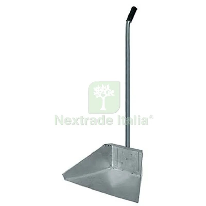 12PZ Alza Immondizia Acciaio + Manico Domus Zincato CM 34X25 H.CM 76 CM 34x25x76 — Guanti da lavoro — rif. FERX.VIR2310130