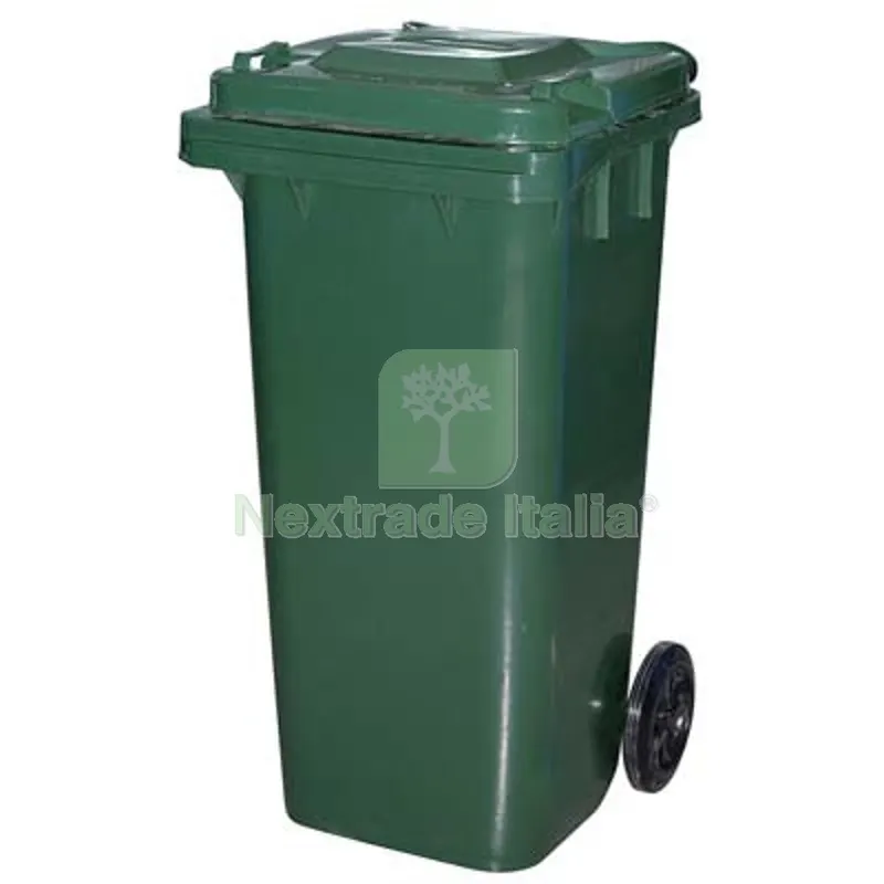 BIDONE IMMONDIZIA GREEN 120 + RUOTE ICS VERDE LT 120 CM 55X50 H.CM 94 Colore Verde — Casalinghi e organizzazione — rif. FERX.VIR2310323