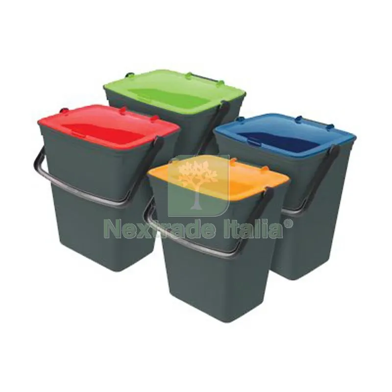 Pattumiera Immondizia Ecologico Set 4 Colori MIX LT 15 CM 31X27 H.CM 41 CM 31x27x41 — Casalinghi e organizzazione — rif. FERX.VIR2310335 Pattumiera Immondizia Ecologico Set 4 Colori MIX LT 15 CM 31X27 H.CM 41 CM 31x27x41 — Casalinghi e organizzazione — rif. FERX.VIR2310335