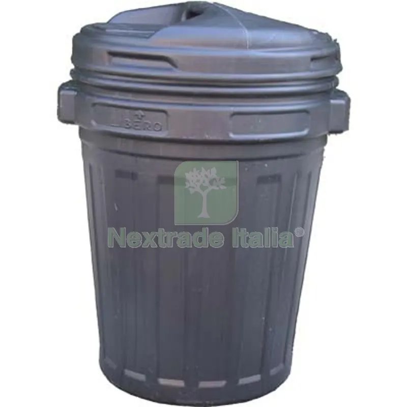 Bidone Immondizia + Coperchio a Vite Nero LT 70 CM 45 H.CM 62 CM 45x62 Colore Nero — Casalinghi e organizzazione — rif. FERX.VIR2310340 Bidone Immondizia + Coperchio a Vite Nero LT 70 CM 45 H.CM 62 CM 45x62 Colore Nero — Casalinghi e organizzazione — rif. FERX.VIR2310340