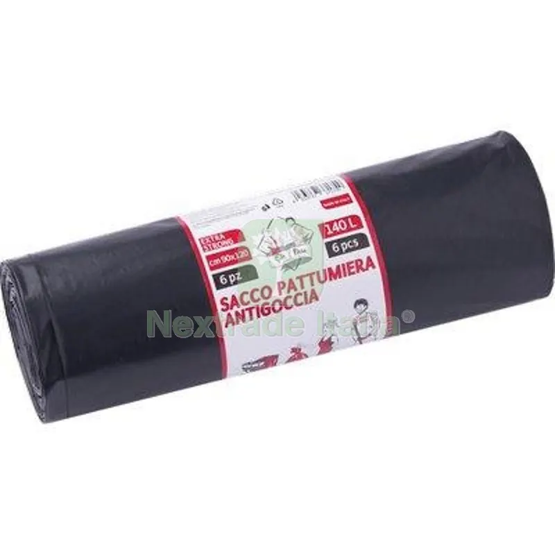 20CF Sacco Immondizia Industriale Nero Elepacking CM 90X120 MY 80 CF=PZ 6 — Guanti da lavoro — rif. FERX.VIR2310557