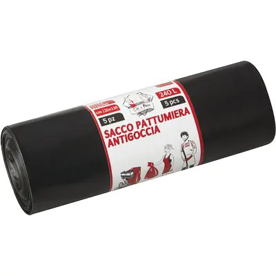 20CF Sacco Immondizia Industriale Nero Elepacking CM 120X130 MY 80 CF=PZ 5 — Guanti da lavoro — rif. FERX.VIR2310559