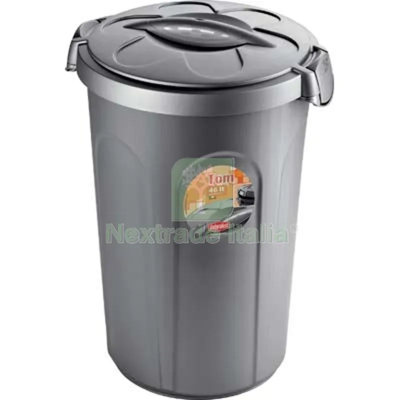 Bidone Immondizia TOM Stefanplast Grigio LT 46 CM 45X40 H.CM 61 CM 45/40x61 Colore Grigio — Casalinghi e organizzazione — rif. FERX.VIR2310680 Bidone Immondizia TOM Stefanplast Grigio LT 46 CM 45X40 H.CM 61 CM 45/40x61 Colore Grigio — Casalinghi e organizzazione — rif. FERX.VIR2310680
