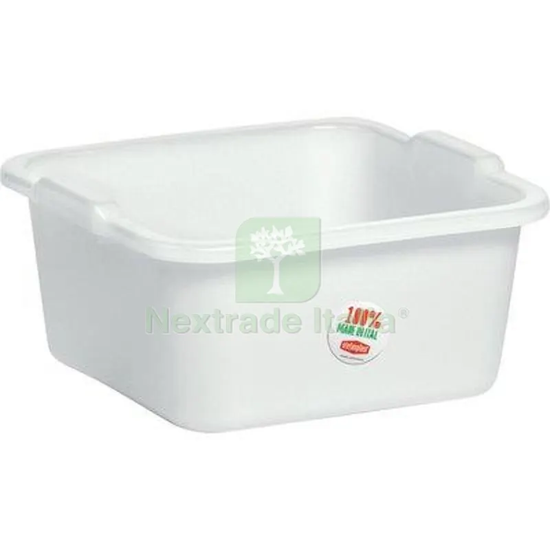 5PZ Bacinella Quadra Stefanplast PE LT 11 CM 34X34 H.CM 14 CM 34x34x11 — Guanti da lavoro — rif. FERX.VIR2311034