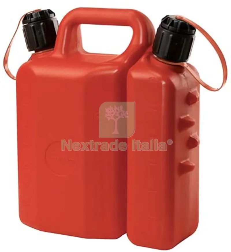 Tanica Carburante Doppio USO GDM PP Rosso LT 3,5+1,5 — Attrezzi da giardino — rif. FERX.VIR2318001 Tanica Carburante Doppio USO GDM PP Rosso LT 3,5+1,5 — Attrezzi da giardino — rif. FERX.VIR2318001