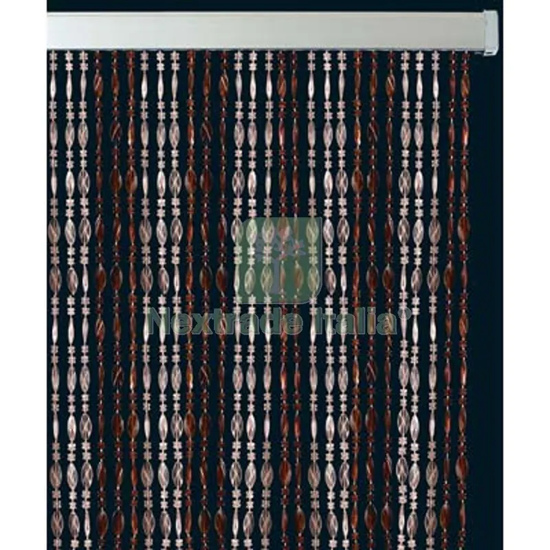 Tendina Pronta Twist Plastica Kristal/Marrone CM 120 H.CM 230 CM 120x230 — Casalinghi e organizzazione — rif. FERX.VIR2327127