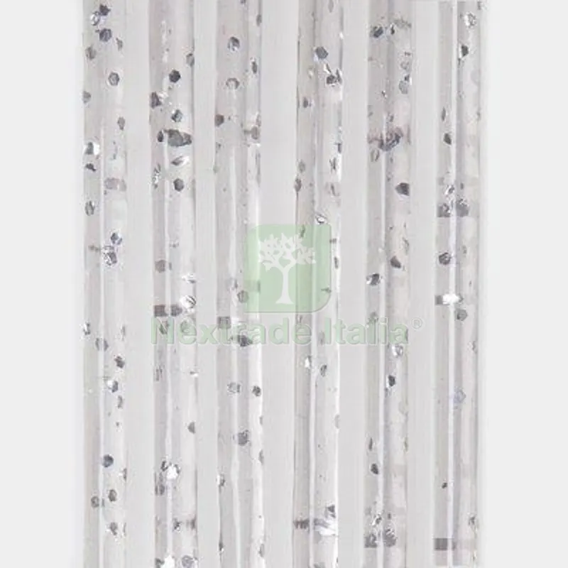 TENDINA PRONTA LUXOR 144 FILI PVC LISCIO ARGENTO GLITTERATO CM 120 H.CM 240 CM 120x240 Colore Argento — Decorativi e effetti — rif. FERX.VIR2327161 TENDINA PRONTA LUXOR 144 FILI PVC LISCIO ARGENTO GLITTERATO CM 120 H.CM 240 CM 120x240 Colore Argento — Decorativi e effetti — rif. FERX.VIR2327161