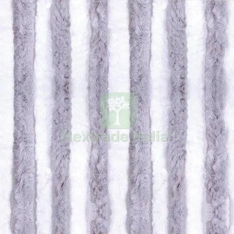 Tendina Pronta Ciniglia Bianco/Grigio D.MM 42 CM 125 H.CM 230 CM 125x230 Colore Bianco/Grigio — Casalinghi e organizzazione — rif. FERX.VIR2327170