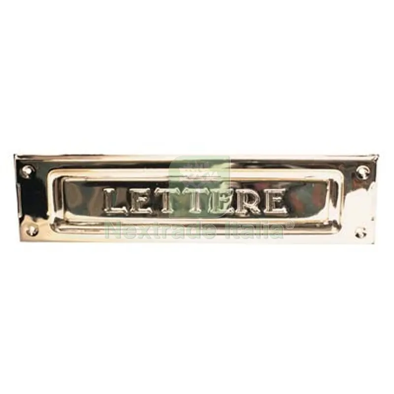 Bucalettere Posta da Applicare Ottone Lucido MM 235X60 Fin Ottonata — Casalinghi e organizzazione — rif. FERX.VIR2332109 Bucalettere Posta da Applicare Ottone Lucido MM 235X60 Fin Ottonata — Casalinghi e organizzazione — rif. FERX.VIR2332109