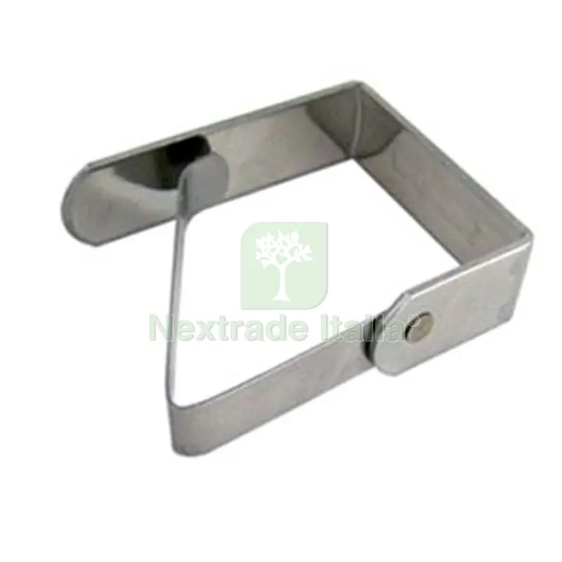 50PZ Fermatovaglia a Molla Inox MM 40 — Tessili e biancheria casa — rif. FERX.VIR2335003 50PZ Fermatovaglia a Molla Inox MM 40 — Tessili e biancheria casa — rif. FERX.VIR2335003