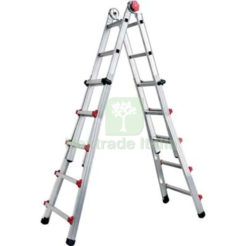 Scala Telescopica Profi Auto Sicos Alluminio H.CM 139/498 Pioli 5+5 — Scale e sgabelli — rif. FERX.VIR2335842