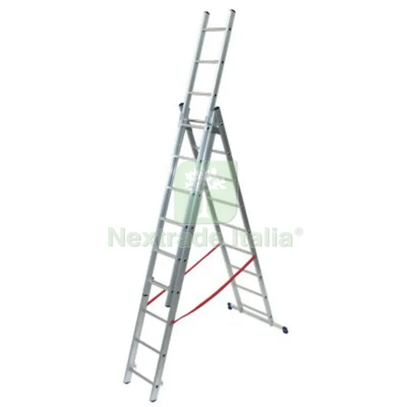 Scala Parallela 3 Rampe Stilo Facal Alluminio EN 131 H.CM 301/706 Pioli 3X11 — Utensili muratura — rif. FERX.VIR2336190 Scala Parallela 3 Rampe Stilo Facal Alluminio EN 131 H.CM 301/706 Pioli 3X11 — Utensili muratura — rif. FERX.VIR2336190