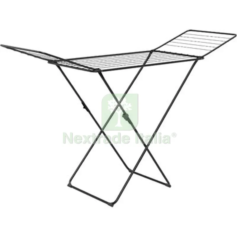 STENDINO GLORY GIMI ACCIAIO VERNICIATO NERO MT 18 — Stendibiancheria e bucato — rif. FERX.VIR2338207 STENDINO GLORY GIMI ACCIAIO VERNICIATO NERO MT 18 — Stendibiancheria e bucato — rif. FERX.VIR2338207