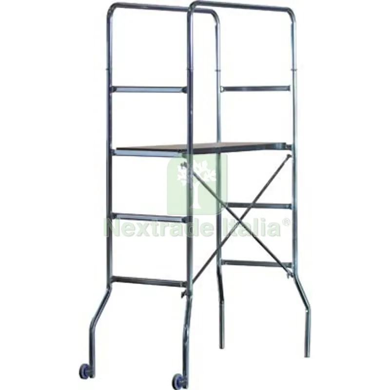 Trabattello Trio Marchetti Acciaio Zincato CM 130X60 H.CM 118/188 H CM 145 — Scale e ponteggi — rif. FERX.VIR2362212 Trabattello Trio Marchetti Acciaio Zincato CM 130X60 H.CM 118/188 H CM 145 — Scale e ponteggi — rif. FERX.VIR2362212