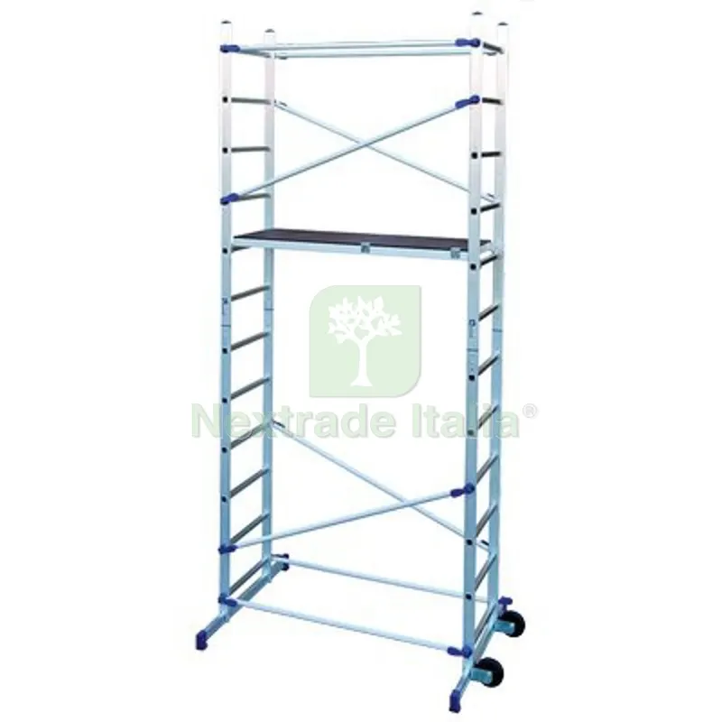 TRABATTELLO CLIC FACAL ALLUMINIO CM 143X51 H. CM 236/365 — Scale e ponteggi — rif. FERX.VIR2362242