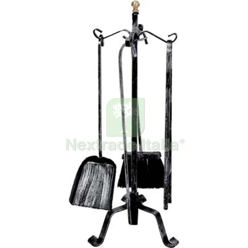 Piantana Camino Kit Ricci Ferro Battuto H.CM 55 CF=PZ 5 — Stufe e camini — rif. FERX.VIR2430855